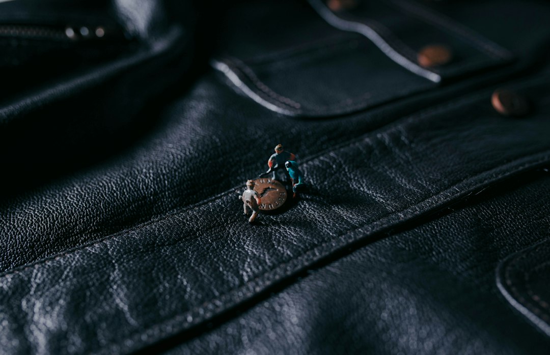 Visual illustration for clean collar grease cuff grime leather jacket